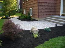 A recent hardscapes installation company job in the area