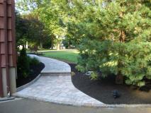 A recent hardscaping services job in the area