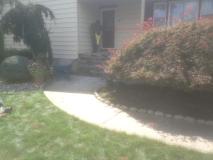 A recent hardscaping services job in the area