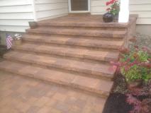 A recent brick repair masonry job in the area
