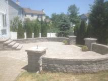 A recent hardscape contractor job in the area