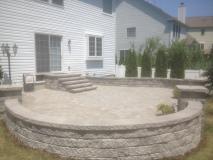 A recent hardscapes installation company job in the area